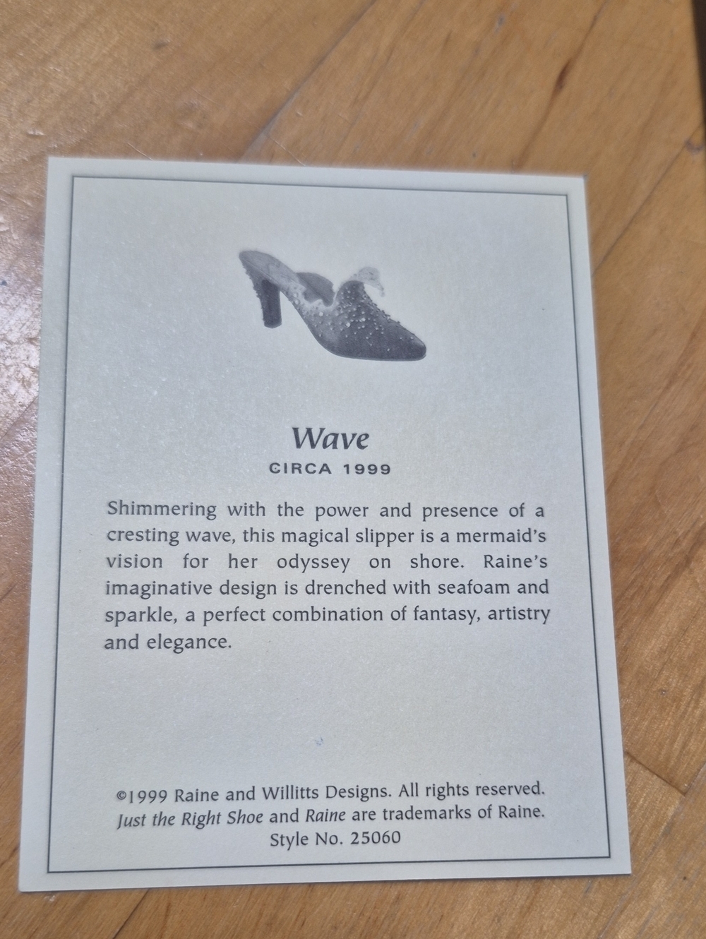 Just the Right Shoe® by Raine "WAVE" (Circa 1998) - Picture 3 of 12